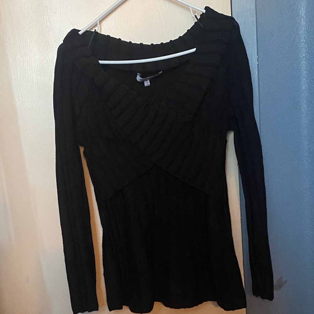 Fever Black Off-the-Shoulder Sweater